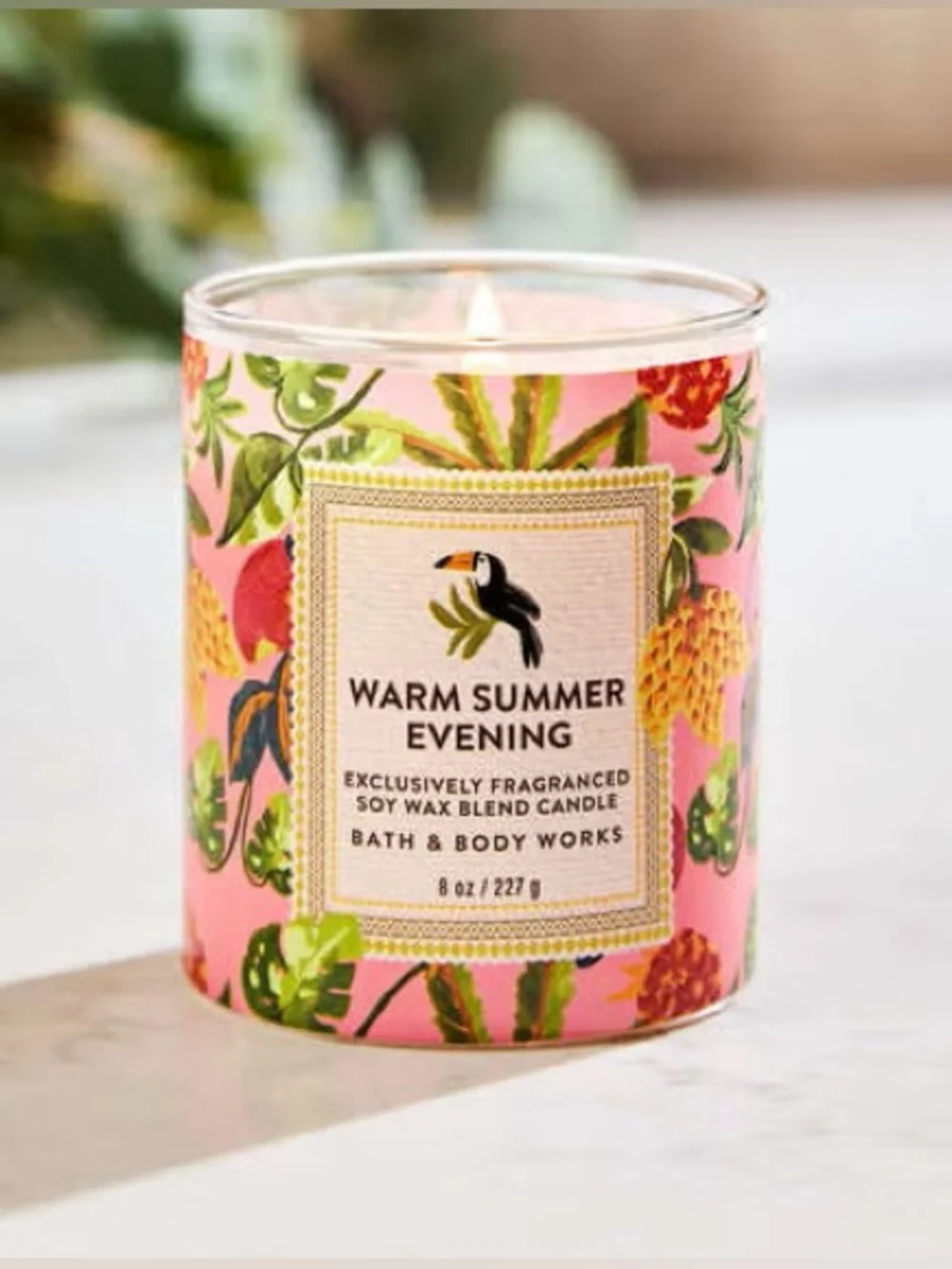 Bath & Body Works Warm Summer Evening Single Wick Candle 🌺🌴 - Picture 5 of 5